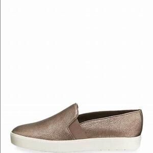 VINCE Women's Rose Gold Metallic Casual Slip-On Sneaker Shoes Size 6.5